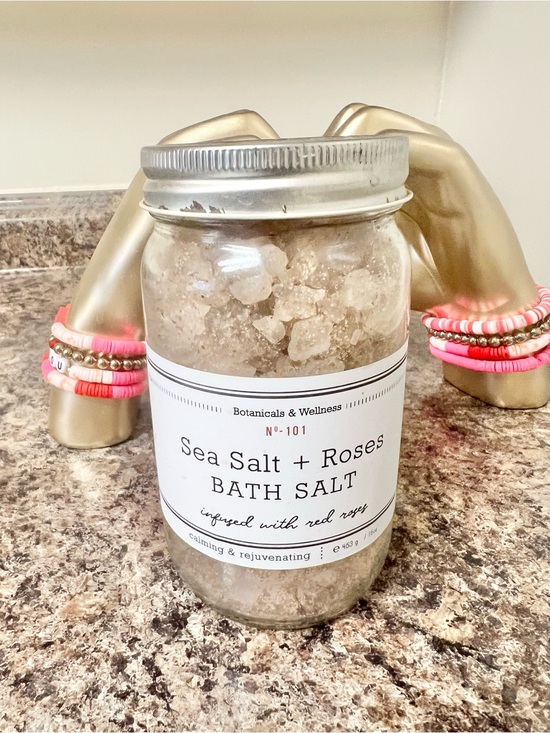 Other - Sea Salt + Roses Bath Salt - Natural